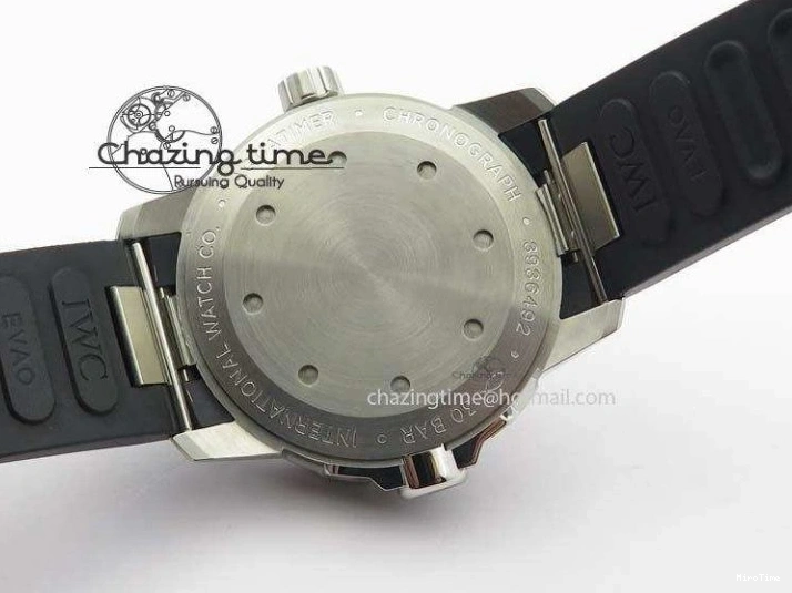 MIROTIME 1226 TechFriendly Aquatimer Automatic SS IW329003 V6F 1:1 Best Edition On Black Rubber Strap MIYOTA 7271